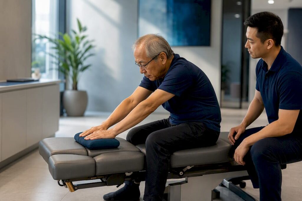 Supervised spinal stenosis exercise in clinic